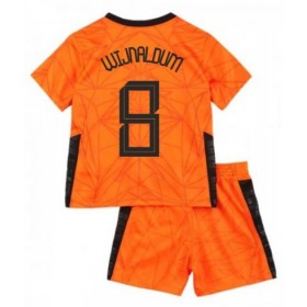 Koszulka Holandia Georginio Wijnaldum 8 Dziecięcy Domowe Stroje Piłkarskie Euro 2020 Krótki Rękaw